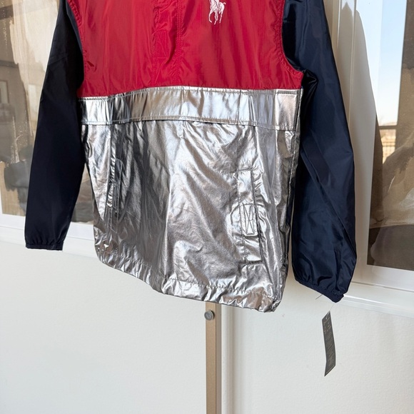 Polo Ralph Lauren Boys Multicolor Half-Velcro Windbreaker Jacket Size M Classic - Picture 3 of 13